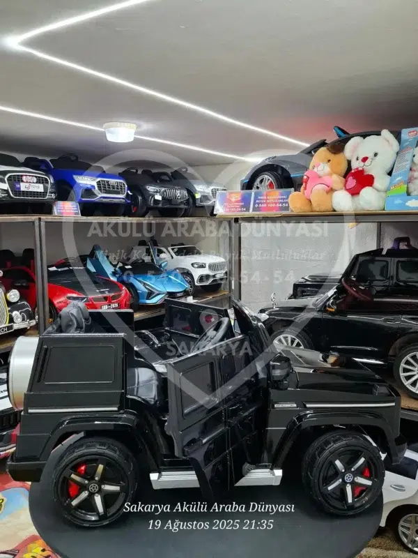 G65 AMG BabyHope 439 Akülü Araba Metalik Siyah Jip BHU12 - Görsel 27