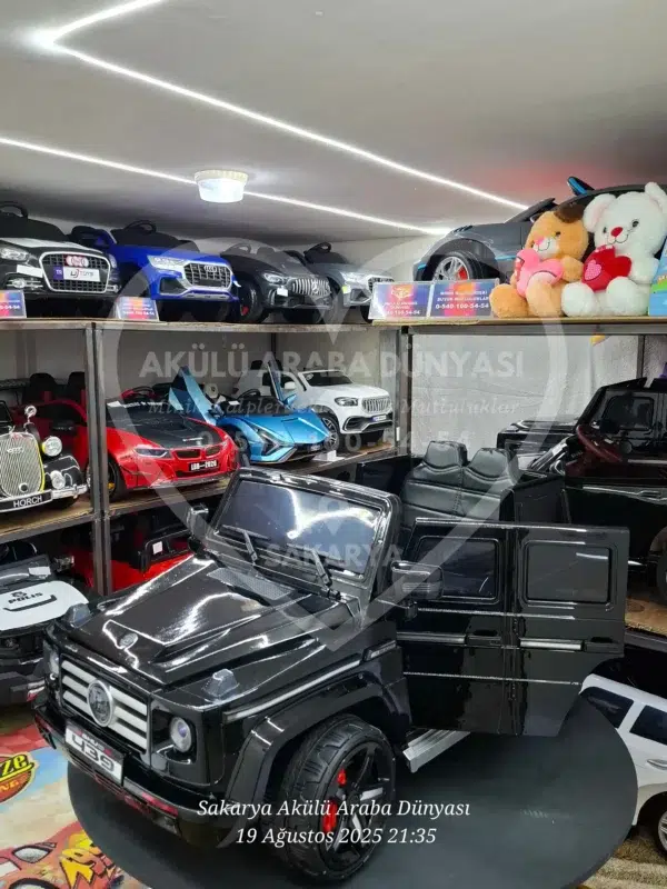 G65 AMG BabyHope 439 Akülü Araba Metalik Siyah Jip BHU12 - Görsel 28