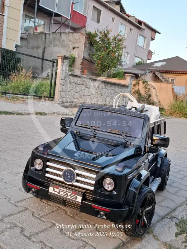G65 AMG BabyHope 439 Akülü Araba Metalik Siyah Jip BHU12 - Görsel 30