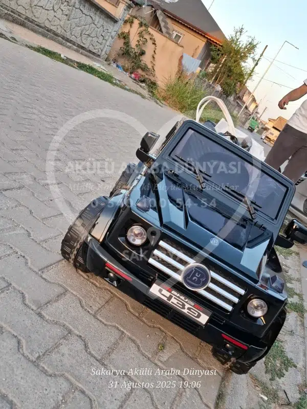 G65 AMG BabyHope 439 Akülü Araba Metalik Siyah Jip BHU12 - Görsel 31