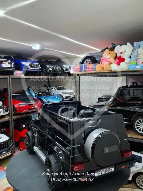 G65 AMG BabyHope 439 Akülü Araba Metalik Siyah Jip BHU12 - Görsel 10