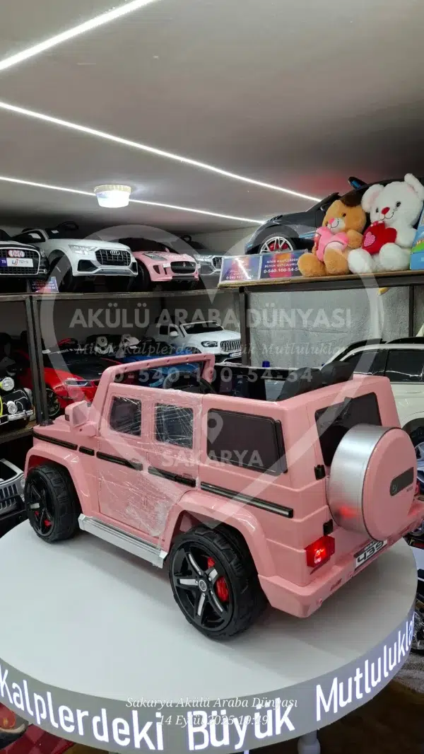 G65 AMG BabyHope 439 Akülü Araba Pembe Jip BHU12 - Görsel 2