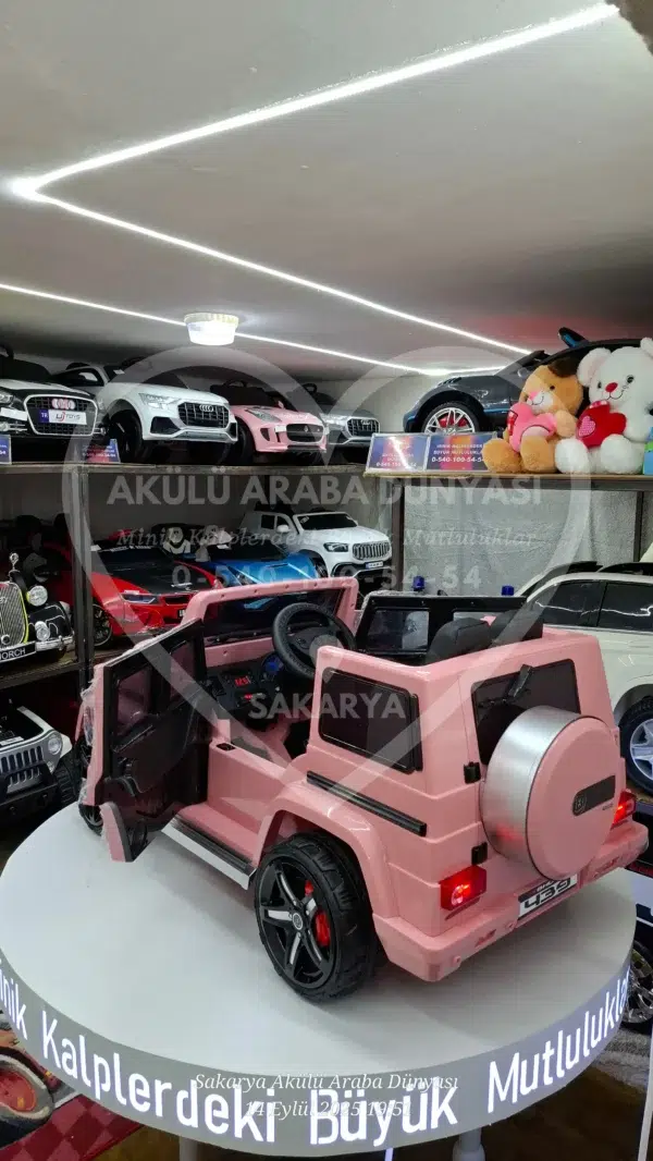 G65 AMG BabyHope 439 Akülü Araba Pembe Jip BHU12 - Görsel 11
