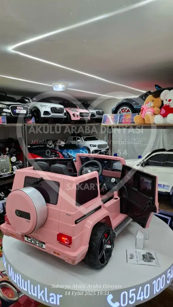 G65 AMG BabyHope 439 Akülü Araba Pembe Jip BHU12 - Görsel 13