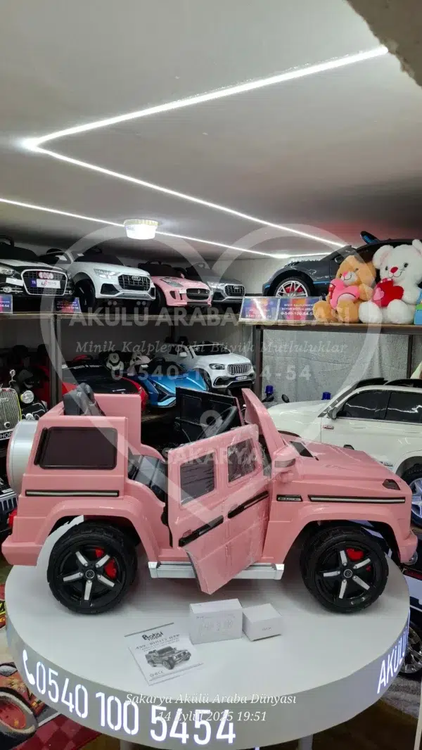 G65 AMG BabyHope 439 Akülü Araba Pembe Jip BHU12 - Görsel 14