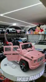 G65 AMG BabyHope 439 Akülü Araba Pembe Jip BHU12 - Görsel 15