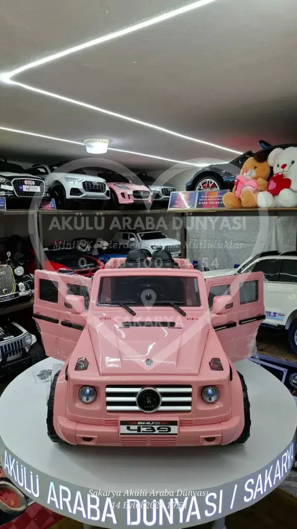 G65 AMG BabyHope 439 Akülü Araba Pembe Jip BHU12 - Görsel 1