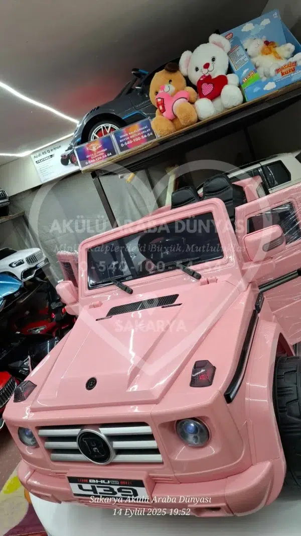 G65 AMG BabyHope 439 Akülü Araba Pembe Jip BHU12 - Görsel 18