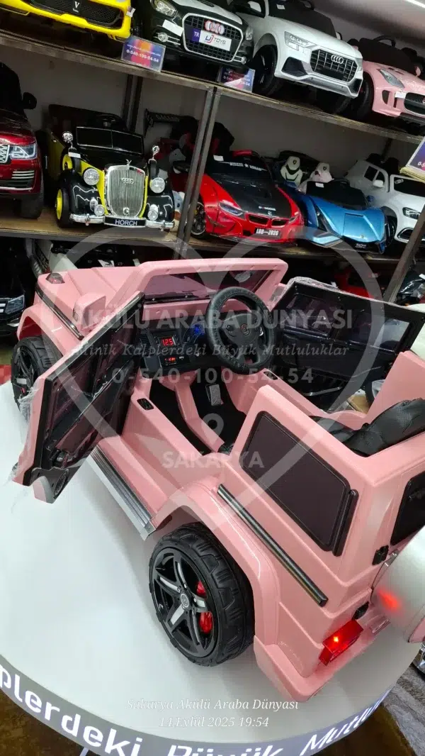 G65 AMG BabyHope 439 Akülü Araba Pembe Jip BHU12 - Görsel 19