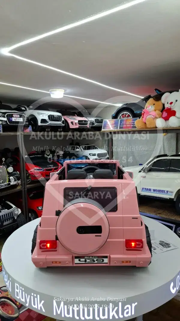 G65 AMG BabyHope 439 Akülü Araba Pembe Jip BHU12 - Görsel 3