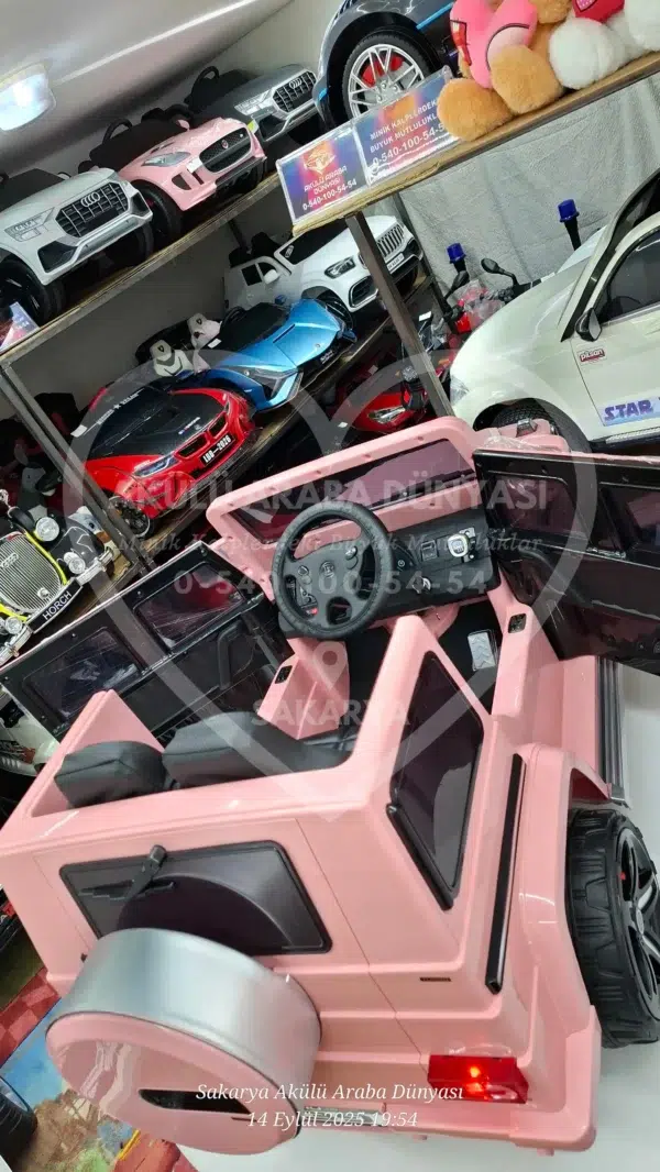 G65 AMG BabyHope 439 Akülü Araba Pembe Jip BHU12 - Görsel 21