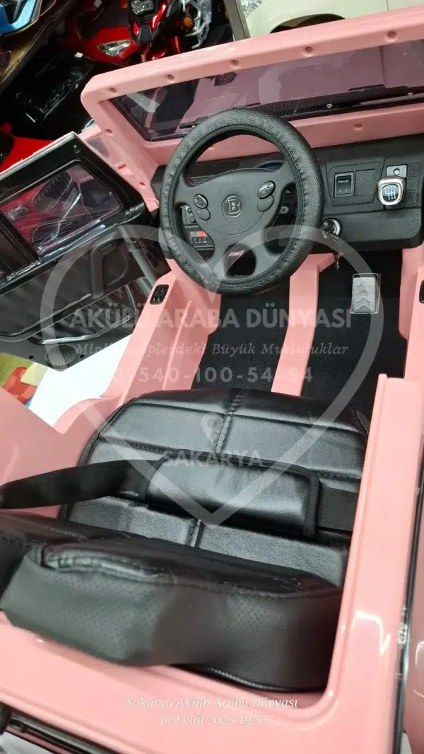 G65 AMG BabyHope 439 Akülü Araba Pembe Jip BHU12 - Görsel 23