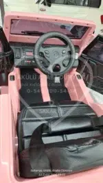 G65 AMG BabyHope 439 Akülü Araba Pembe Jip BHU12 - Görsel 24