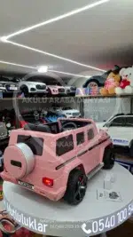 G65 AMG BabyHope 439 Akülü Araba Pembe Jip BHU12 - Görsel 4