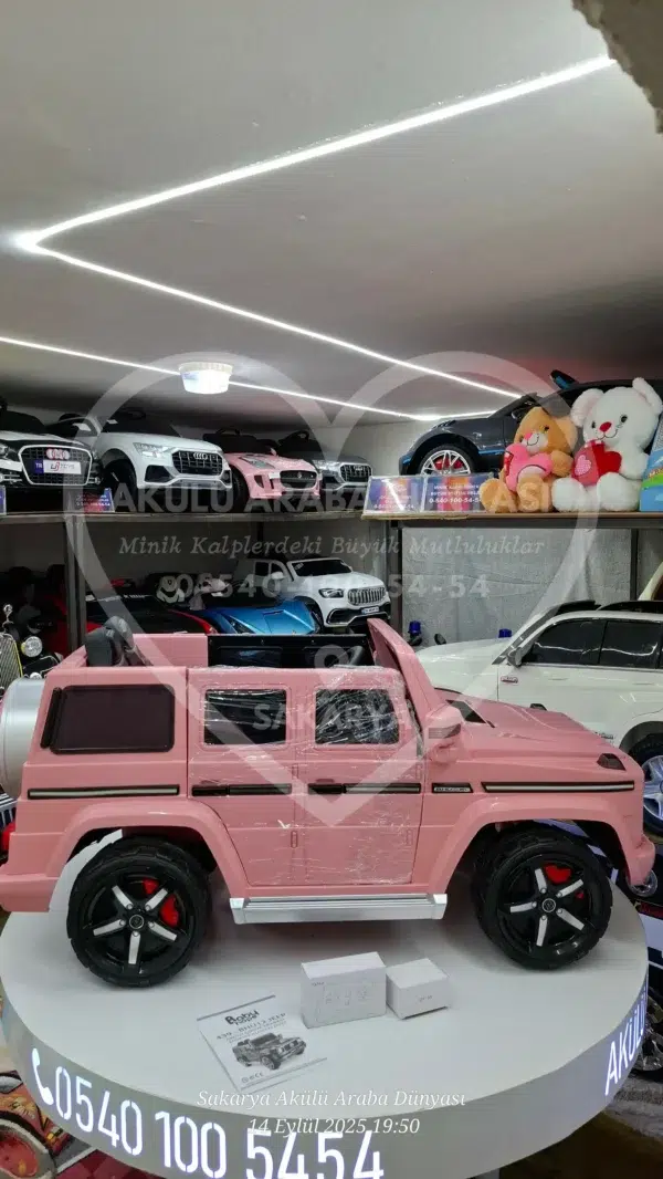 G65 AMG BabyHope 439 Akülü Araba Pembe Jip BHU12 - Görsel 5