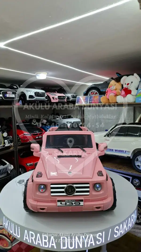 G65 AMG BabyHope 439 Akülü Araba Pembe Jip BHU12 - Görsel 7