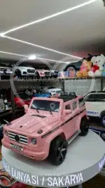 G65 AMG BabyHope 439 Akülü Araba Pembe Jip BHU12 - Görsel 8