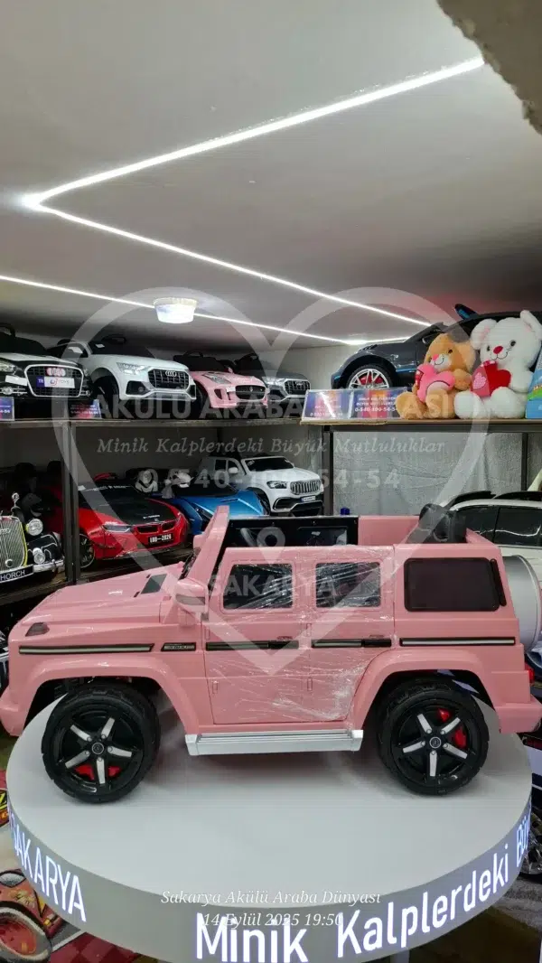G65 AMG BabyHope 439 Akülü Araba Pembe Jip BHU12 - Görsel 9