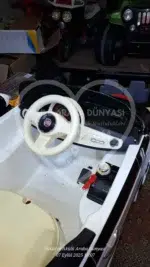 İkinci El Lisanslı Fiat 500 Akülü Araba 12 Volt Çift Motor - Görsel 14