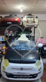 İkinci El Lisanslı Fiat 500 Akülü Araba 12 Volt Çift Motor - Görsel 4