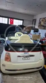 İkinci El Lisanslı Fiat 500 Akülü Araba 12 Volt Çift Motor - Görsel 9