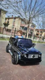 G65 AMG BabyHope 439 Akülü Araba Metalik Siyah Jip BHU12 - Görsel 34