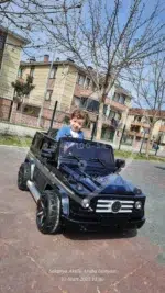 G65 AMG BabyHope 439 Akülü Araba Metalik Siyah Jip BHU12 - Görsel 35