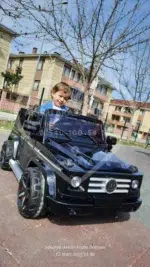 G65 AMG BabyHope 439 Akülü Araba Metalik Siyah Jip BHU12 - Görsel 36