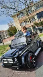 G65 AMG BabyHope 439 Akülü Araba Metalik Siyah Jip BHU12 - Görsel 37