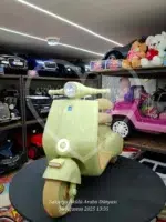 12V Çift Motorlu Vespa Modeli Akülü Scooter – LED Işıklı, EVA Teker, Uzaktan Kumandalı - Görsel 7