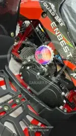 49 CC Benzinli Çocuk Cross ATV – Disk Frenli, Havalı Teker, Metal Şaseli Kırmızı - Görsel 14