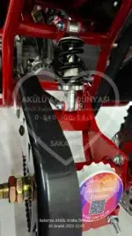 49 CC Benzinli Çocuk Cross ATV – Disk Frenli, Havalı Teker, Metal Şaseli Kırmızı - Görsel 15