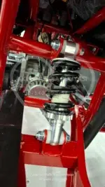 49 CC Benzinli Çocuk Cross ATV – Disk Frenli, Havalı Teker, Metal Şaseli Kırmızı - Görsel 16