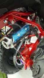 49 CC Benzinli Çocuk Cross ATV – Disk Frenli, Havalı Teker, Metal Şaseli Kırmızı - Görsel 17