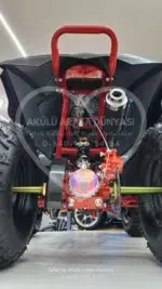 49 CC Benzinli Çocuk Cross ATV – Disk Frenli, Havalı Teker, Metal Şaseli Kırmızı - Görsel 18