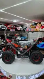 49 CC Benzinli Çocuk Cross ATV – Disk Frenli, Havalı Teker, Metal Şaseli Kırmızı - Görsel 3