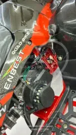 49 CC Benzinli Çocuk Cross ATV – Disk Frenli, Havalı Teker, Metal Şaseli Kırmızı - Görsel 21