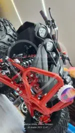 49 CC Benzinli Çocuk Cross ATV – Disk Frenli, Havalı Teker, Metal Şaseli Kırmızı - Görsel 23