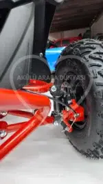49 CC Benzinli Çocuk Cross ATV – Disk Frenli, Havalı Teker, Metal Şaseli Kırmızı - Görsel 25
