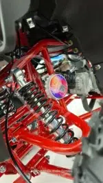 49 CC Benzinli Çocuk Cross ATV – Disk Frenli, Havalı Teker, Metal Şaseli Kırmızı - Görsel 26