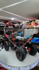 49 CC Benzinli Çocuk Cross ATV – Disk Frenli, Havalı Teker, Metal Şaseli Kırmızı - Görsel 4