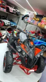49 CC Benzinli Çocuk Cross ATV – Disk Frenli, Havalı Teker, Metal Şaseli Kırmızı - Görsel 10