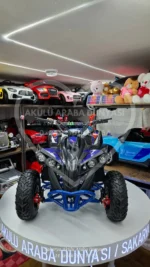 49 CC Benzinli Mavi Çocuk Cross ATV – Disk Frenli, Havalı Teker, Metal Şaseli - Görsel 2