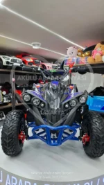 49 CC Benzinli Mavi Çocuk Cross ATV – Disk Frenli, Havalı Teker, Metal Şaseli - Görsel 11