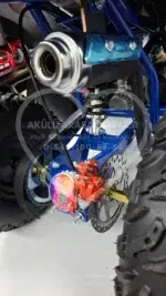 49 CC Benzinli Mavi Çocuk Cross ATV – Disk Frenli, Havalı Teker, Metal Şaseli - Görsel 17