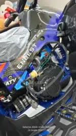 49 CC Benzinli Mavi Çocuk Cross ATV – Disk Frenli, Havalı Teker, Metal Şaseli - Görsel 18