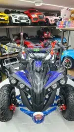 49 CC Benzinli Mavi Çocuk Cross ATV – Disk Frenli, Havalı Teker, Metal Şaseli