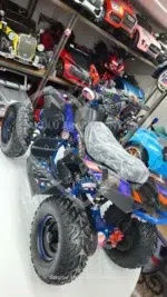 49 CC Benzinli Mavi Çocuk Cross ATV – Disk Frenli, Havalı Teker, Metal Şaseli - Görsel 20