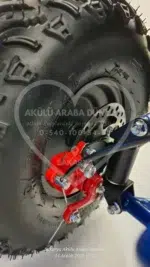 49 CC Benzinli Mavi Çocuk Cross ATV – Disk Frenli, Havalı Teker, Metal Şaseli - Görsel 24