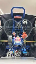 49 CC Benzinli Mavi Çocuk Cross ATV – Disk Frenli, Havalı Teker, Metal Şaseli - Görsel 30